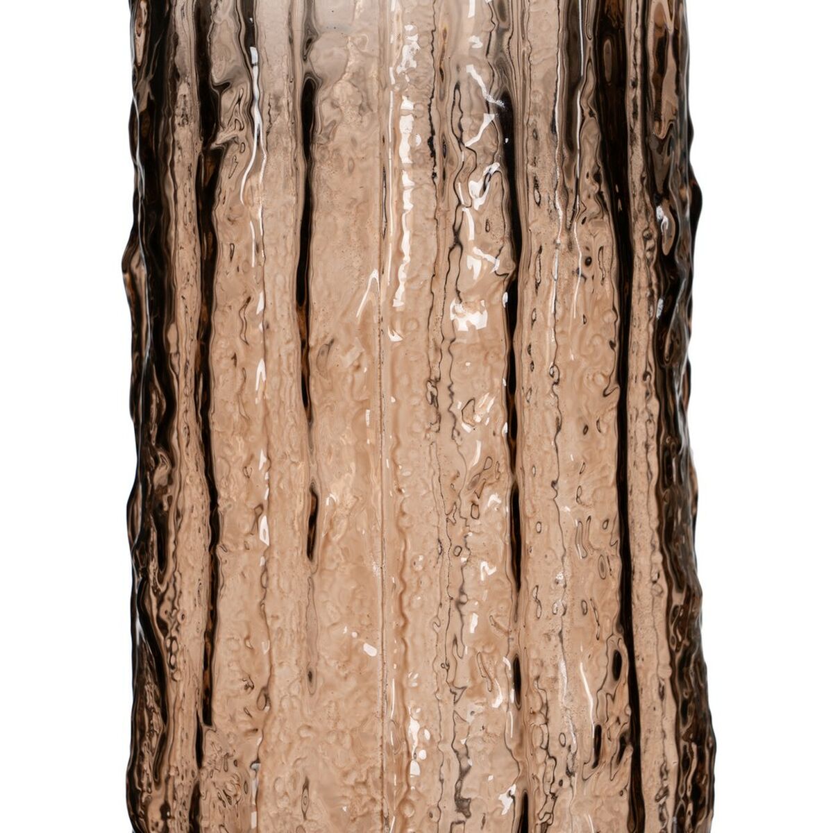 Vaso Marrone Cristallo 12 x 12 x 30,5 cm